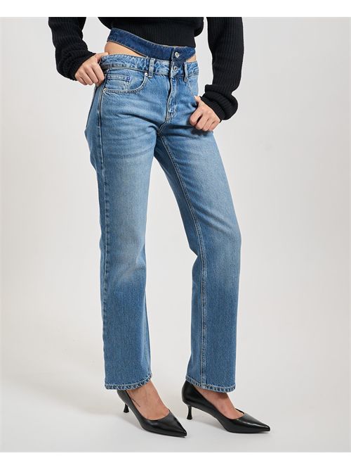 Jeans donna Karl Lagerfeld a vita alta KARL LAGERFELD | A3W100041EK